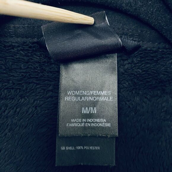 The North Face Oscito Black Full Zip Shaggy Cinch Hem Jacket Women's Medium - Picture 4 of 16